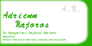 adrienn majoros business card